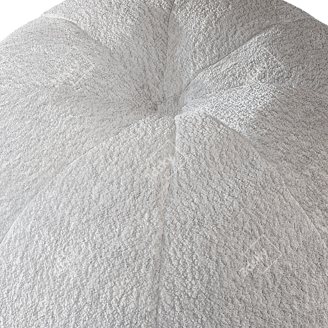 Boucle Bliss Pearl Pouf 3D model image 2