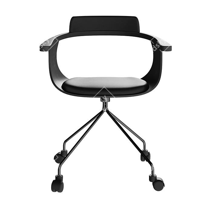 Modern Doulton Office Chair 3D model image 2