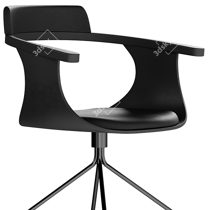 Modern Doulton Office Chair 3D model image 4