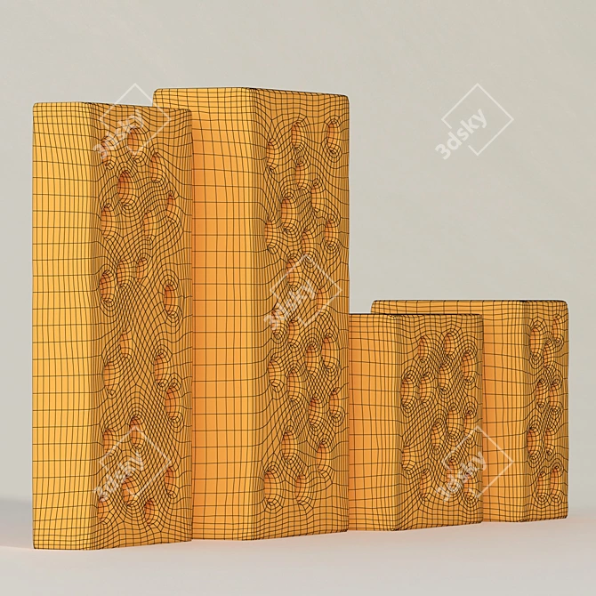 Polygon Stone Decor Set 3D model image 6