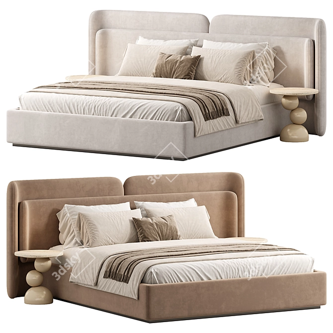 Valletta Bed 3D Model Rendered 3D model image 1