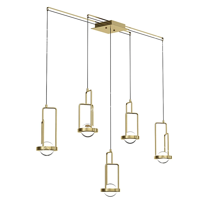 ImperiumLoft Dighton CH Pendant Chandelier 3D model image 1