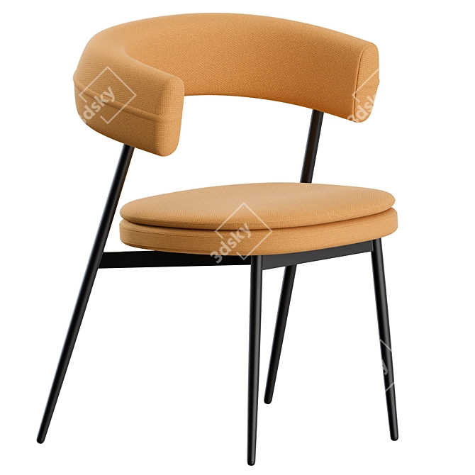 Modern Set of Nena Chairs 3D model image 2
