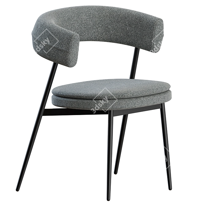 Modern Set of Nena Chairs 3D model image 3
