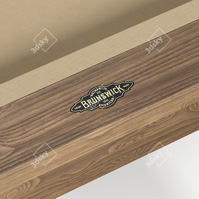 Botanic 8' Pool Table, Premium Materials 3D model image 6