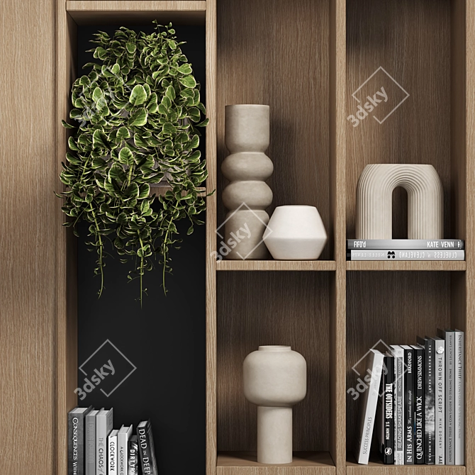 Modular Storage Cabinet Shelves 3D 3D model image 3