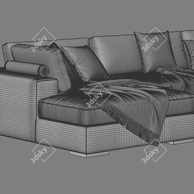 Elegant Marac Gordon Sofa Composition 3D model image 5