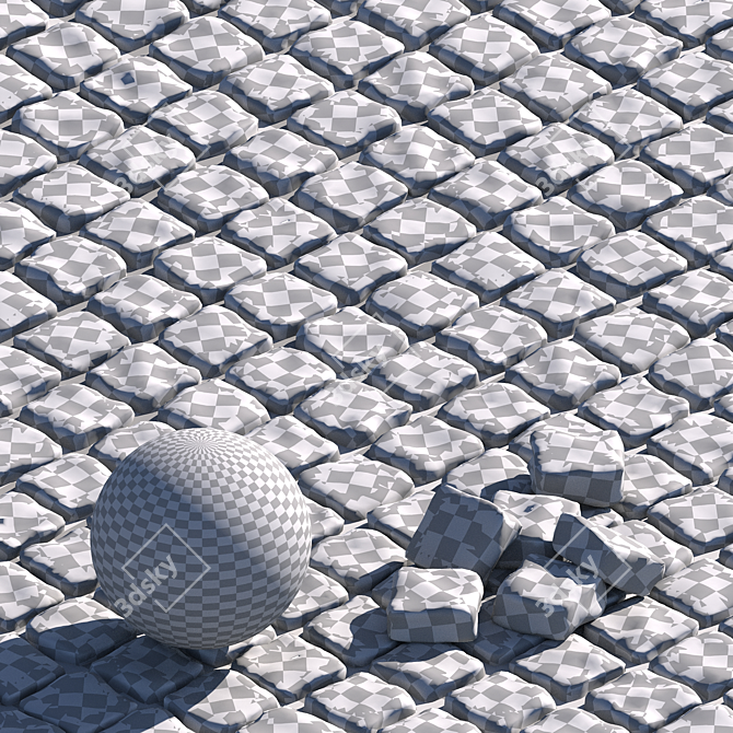 Pavement Texture Pack 3D model image 4