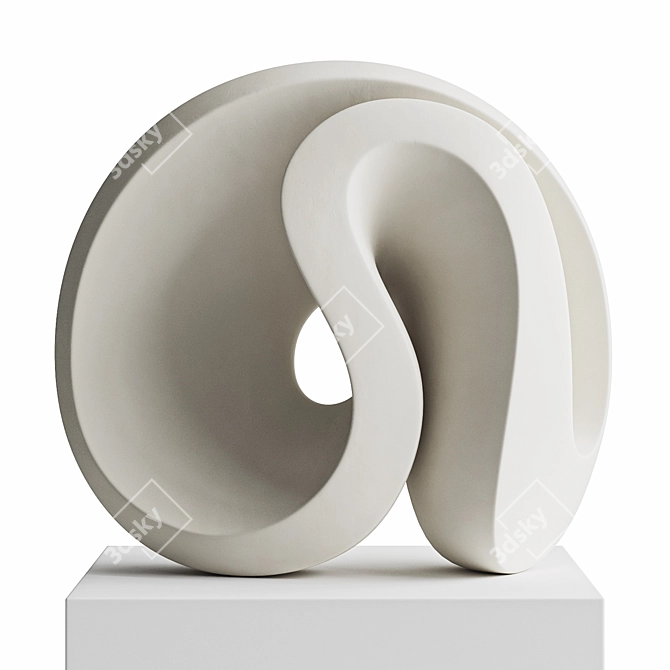 Dynamic Abstract Sculpture "Pulse 3D model image 8