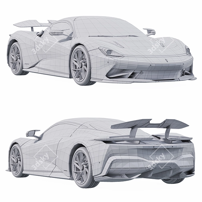 Pininfarina Battista Model Archive Kit 3D model image 3