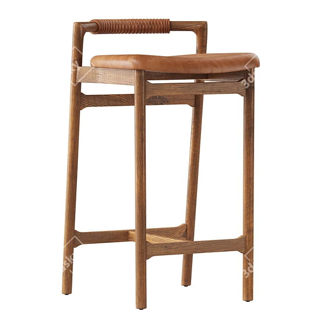  Modern Caton Stool Bar 3D model image 1