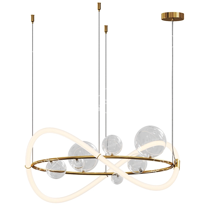 Adjustable Pendant Light Fixture 3D model image 2