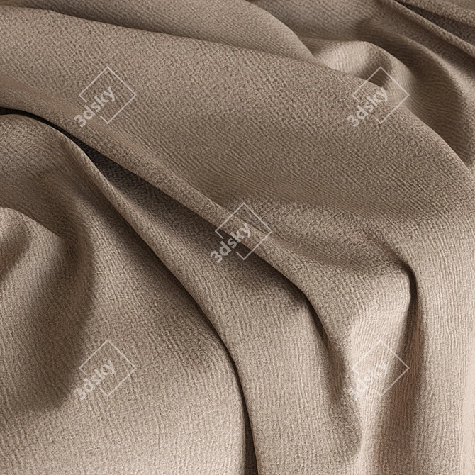 Velvet Seamless Fabric Textures 3D model image 1