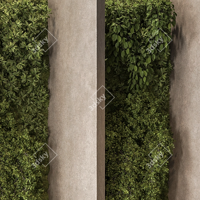 Compact Vertical Garden Set 120 3D model image 2