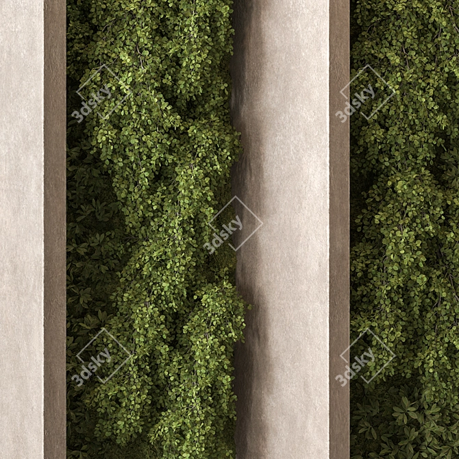 Compact Vertical Garden Set 120 3D model image 3