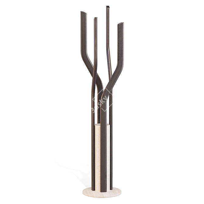 Alma Coat Hanger: Spirited Elegance 3D model image 2