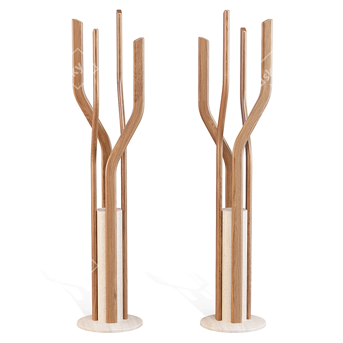 Alma Coat Hanger: Spirited Elegance 3D model image 4