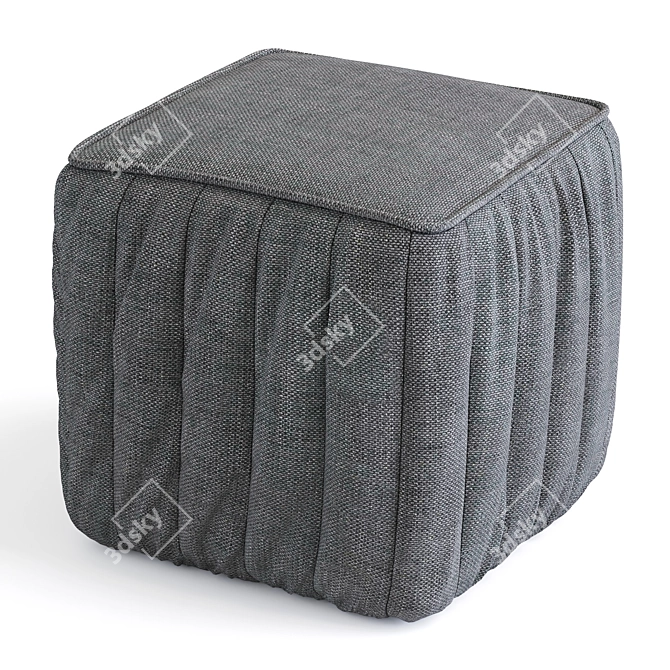 Stylish Pouf Vertical Furniture Model 3D model image 4