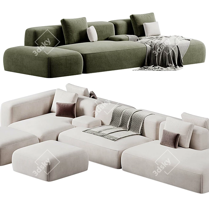  Lema Cloud Sofa Modular Design 3D model image 3