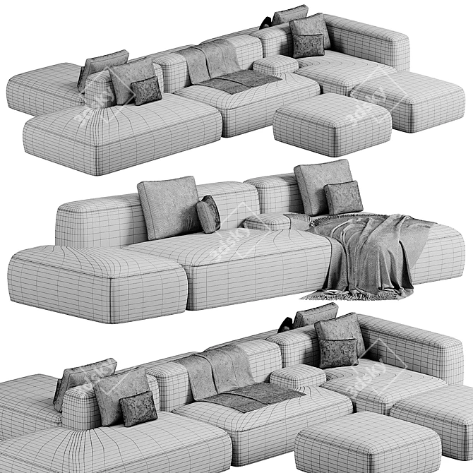  Lema Cloud Sofa Modular Design 3D model image 5