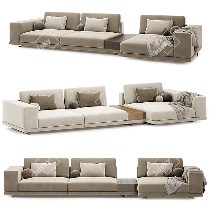 Soho Sofa Set in Boca 3D model image 1