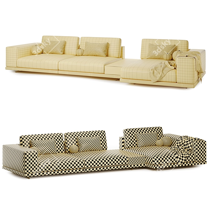 Soho Sofa Set in Boca 3D model image 4