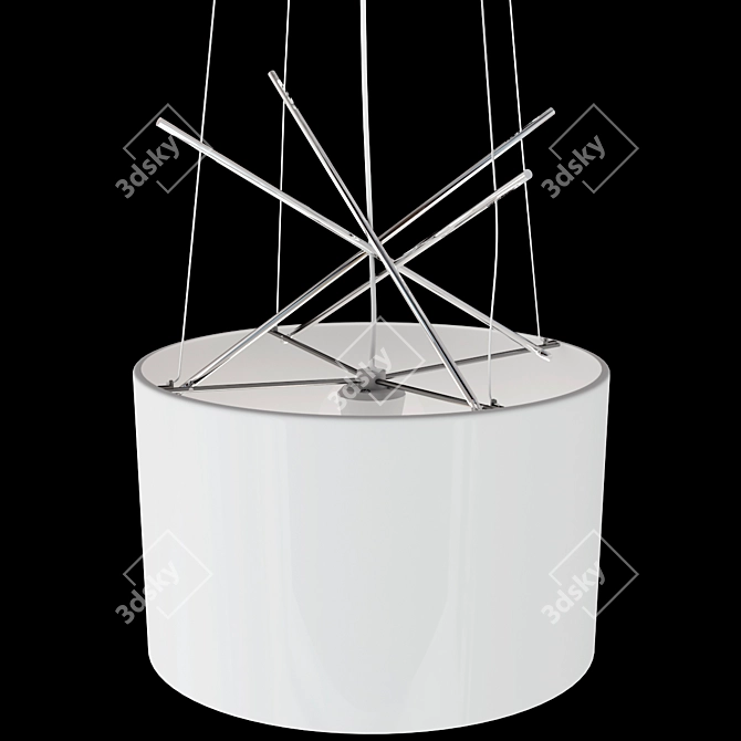 Elegant Flos Ray Pendant Light 3D model image 2