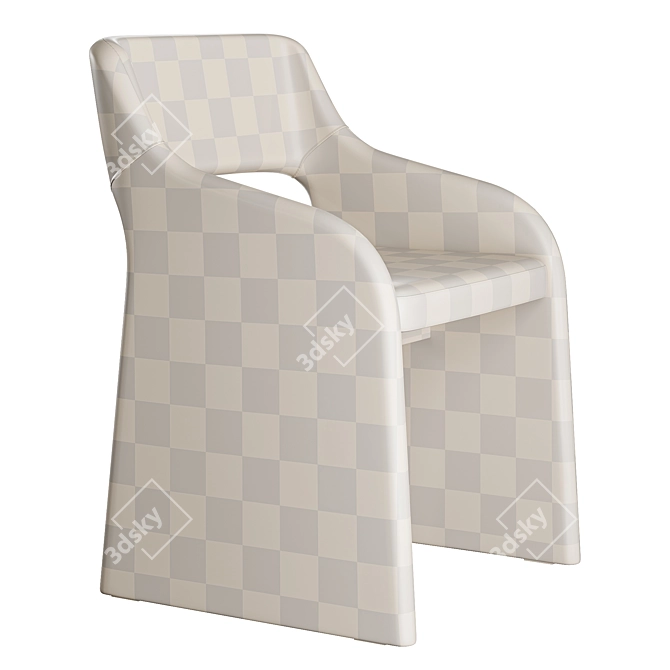 Birch Frame Upholstered Chair 3D model image 5