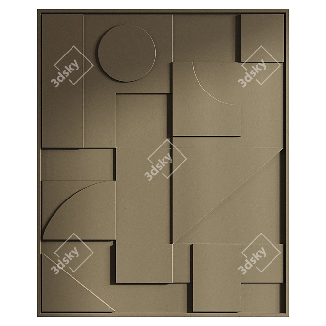 Shapes 3D Wall Art Collection 3D model image 3