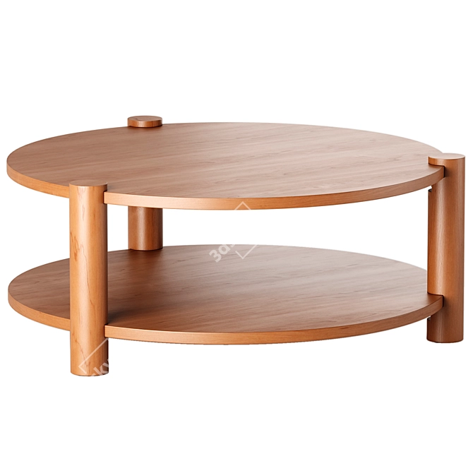 LUNDEN Modern Coffee Accent Tables 3D model image 5