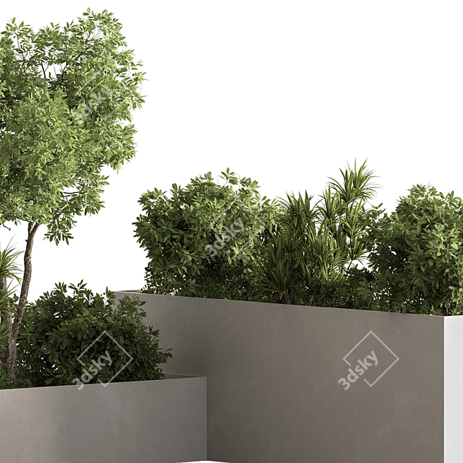 Outdoor Plant Box 632 3D model image 3