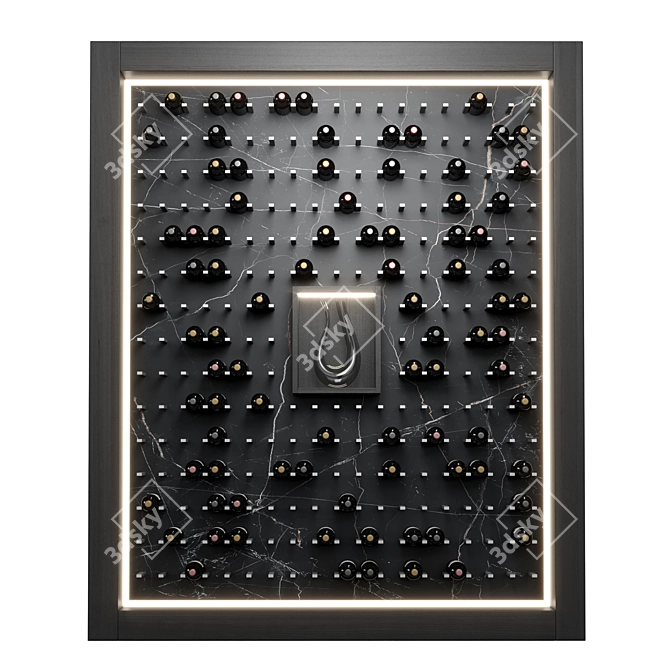 Wine Rack for Home or Restaurant 3D model image 2