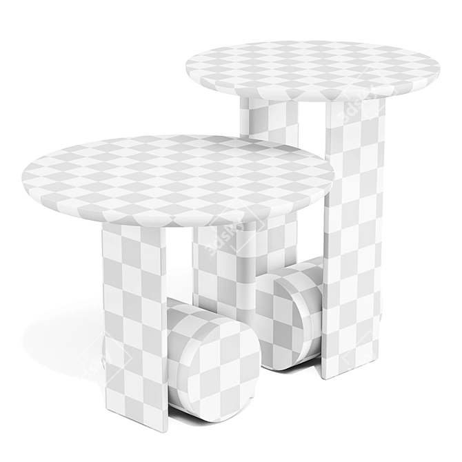 Bonaldo Element Side Tables: Design Elegance 3D model image 5