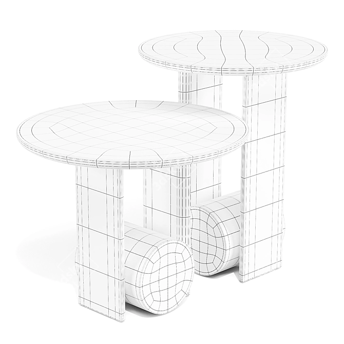 Bonaldo Element Side Tables: Design Elegance 3D model image 6