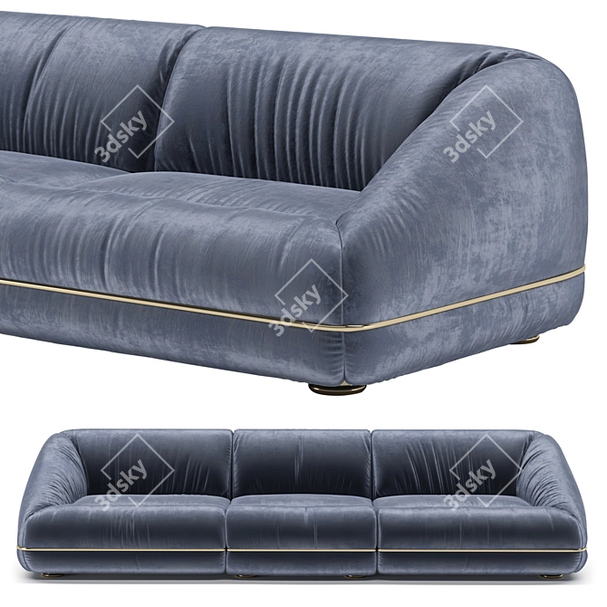 Xenon Sectional Sofa Vray 3dsMax 3D model image 3