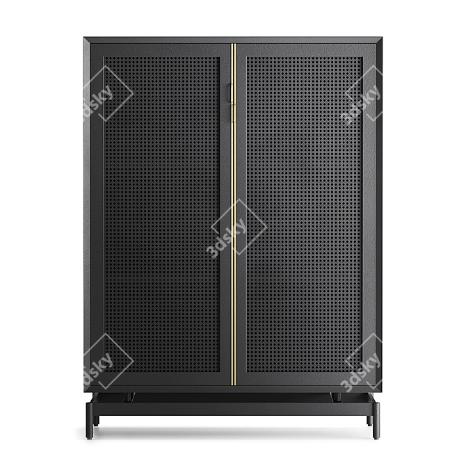 Louisiana Cabinet Small in Millimeters 3D model image 2