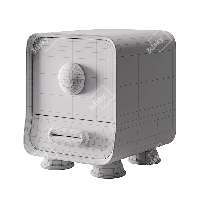 Lenny Nightstand Kids Bedside Table 3D model image 5