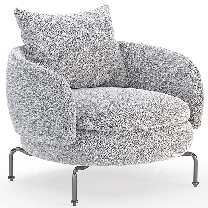 Minotti Vivienne Chair - Elegant Design 3D model image 3