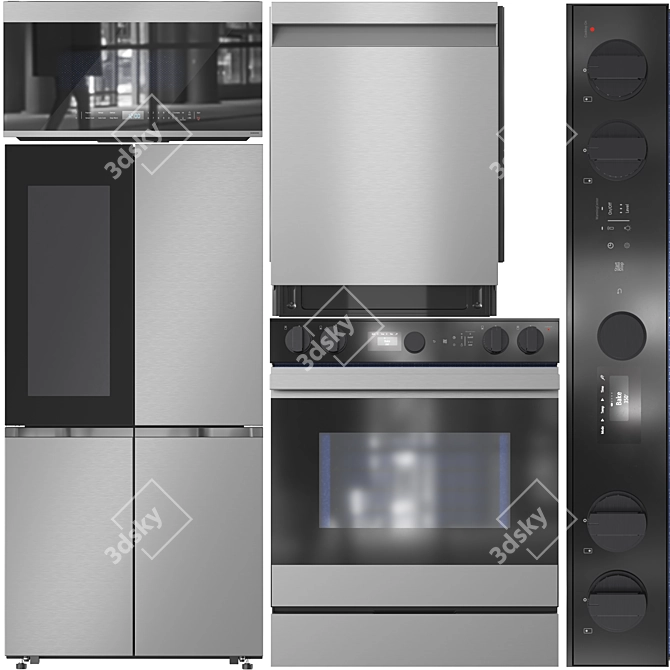 Samsung Smart Appliance Bundle 3D model image 1