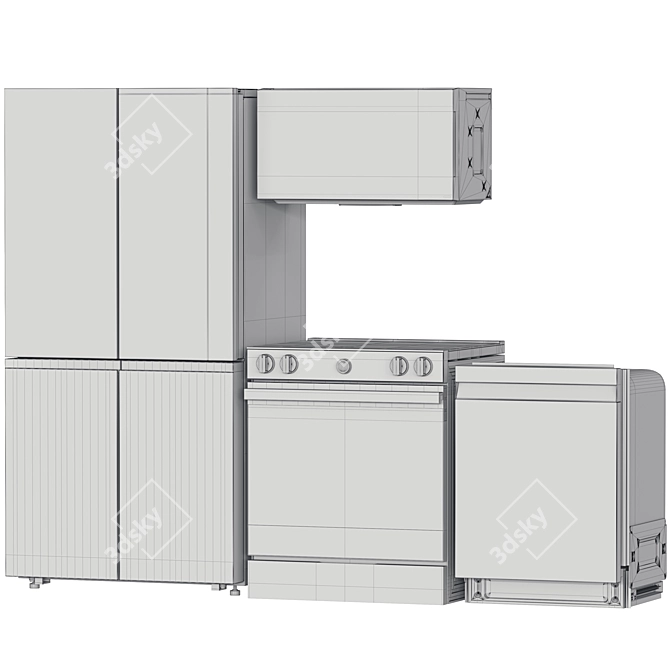 Samsung Smart Appliance Bundle 3D model image 7