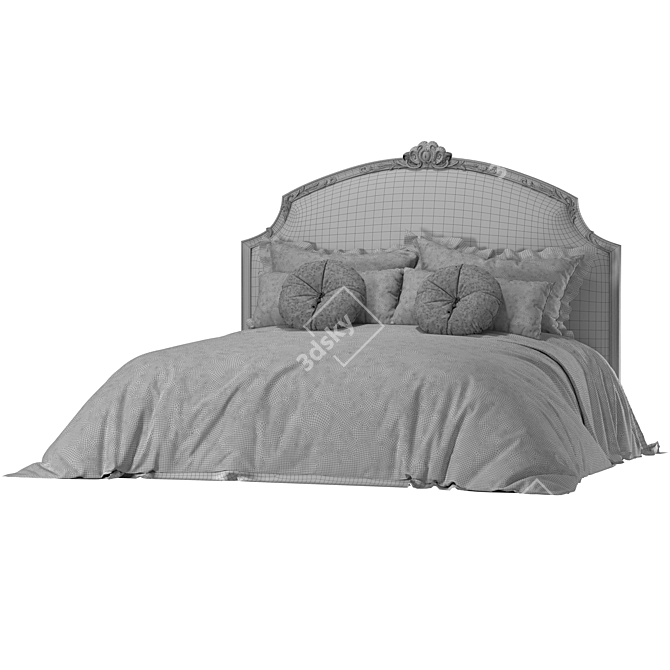 Luxury Italian Andrea Fanfani Bed 3D model image 3
