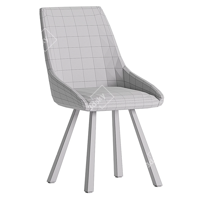 Modern Dining Chair Theo Collection 3D model image 5