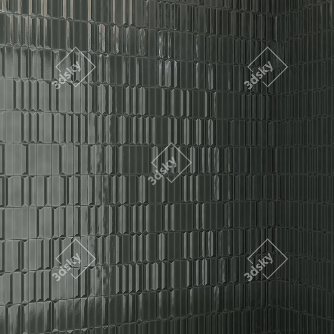 FLAUTI Dual Color Tile 3D model image 3