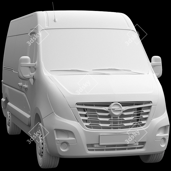 Opel Movano Minibus 2020 Restyling 3D model image 7