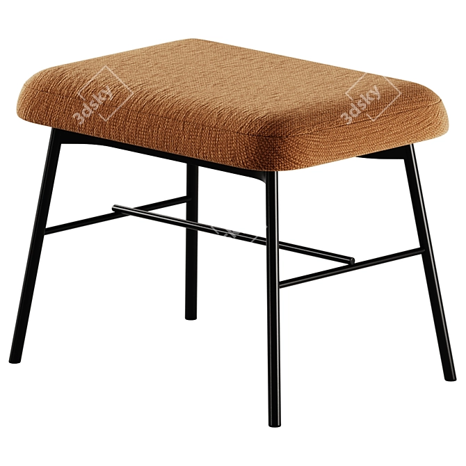 Myra Fabric Bench & Stool 3D model image 3