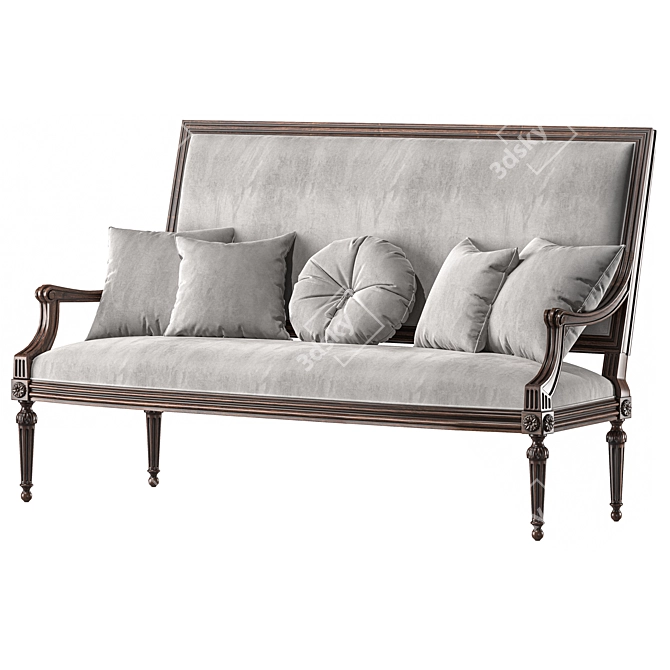 Luxurious Ebanista Baladin Sofa 3D model image 3