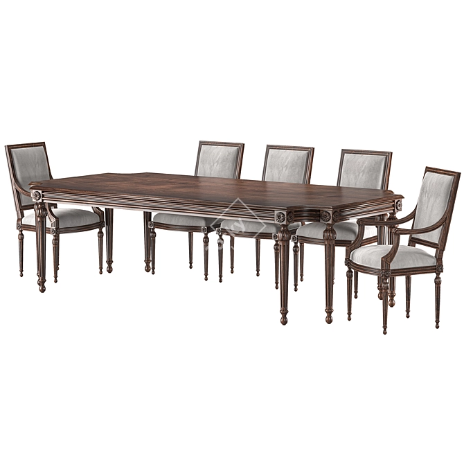 Ebanista Baladin Dining Set 3D model image 5