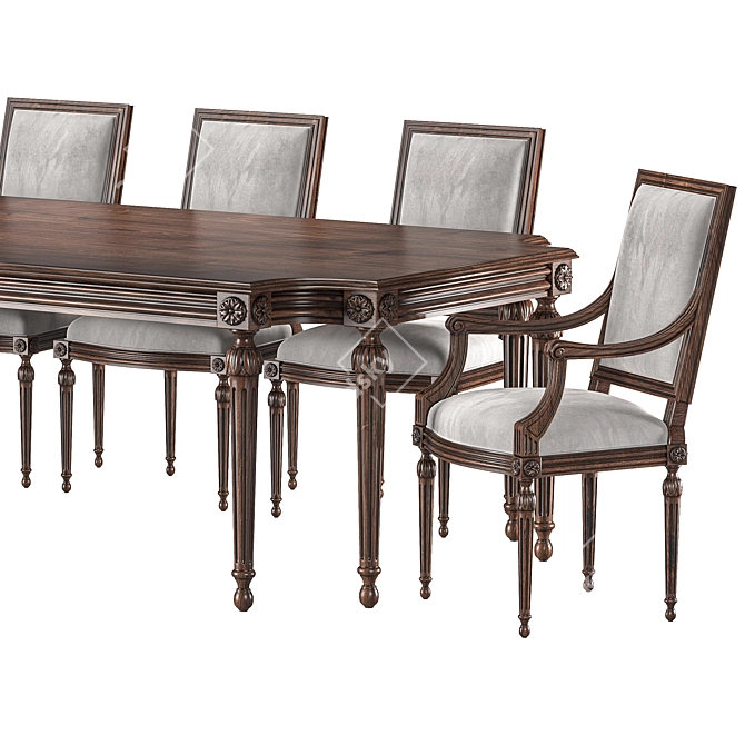 Ebanista Baladin Dining Set 3D model image 6