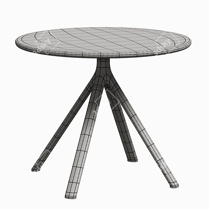 Fork Lapalma Bistro Table: Refined Simplicity 3D model image 3