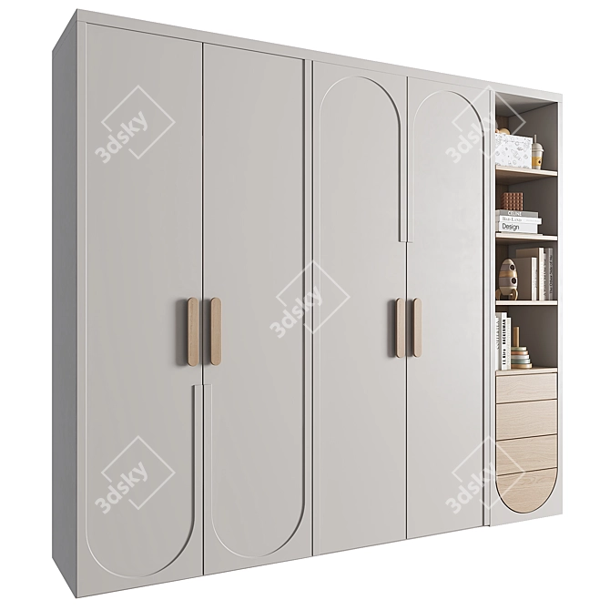 Modular Kids Furniture Set 220 3D model image 2